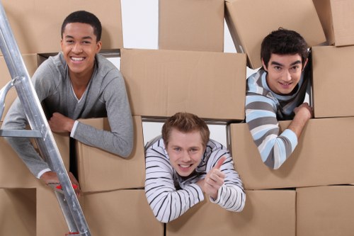Checklist and packing materials for a Shoreditch office move