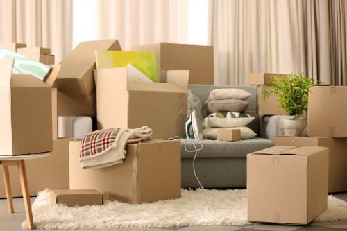 Careful packing and wrapping of furniture for a Shoreditch move