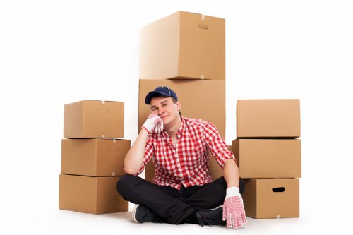 Office and home items ready for same day removals in Shoreditch